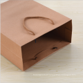 custom logo size kraft paper bags with handle